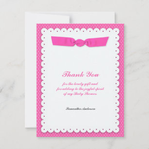 Thank You Baby Shower Flat Card