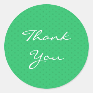 Thank You Baby Shower Green Sticker