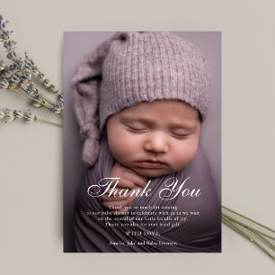 Thank You Baby Shower Personalised Photo Custom