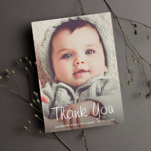 Thank You Baby Shower Personalised Photo Custom Card