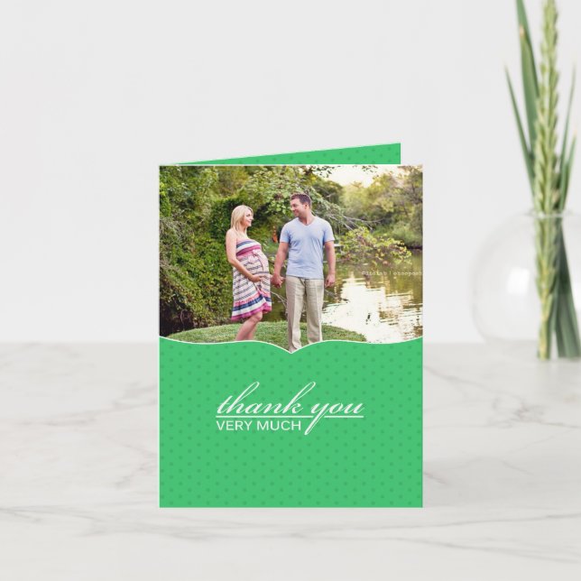 Thank You Baby Shower Photo Card (Front)