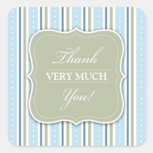 Thank You Baby Shower Sticker