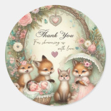 Thank You baby Shower Stickers