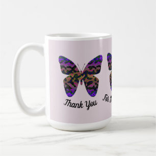 Thank You Babysitter Bright Butterfly Appreciation Coffee Mug