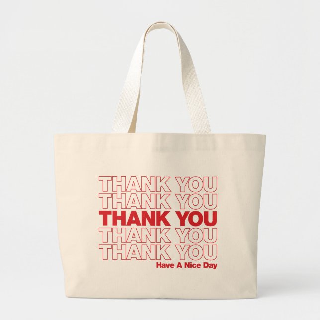 Thank You Bag Design - Red (Front)