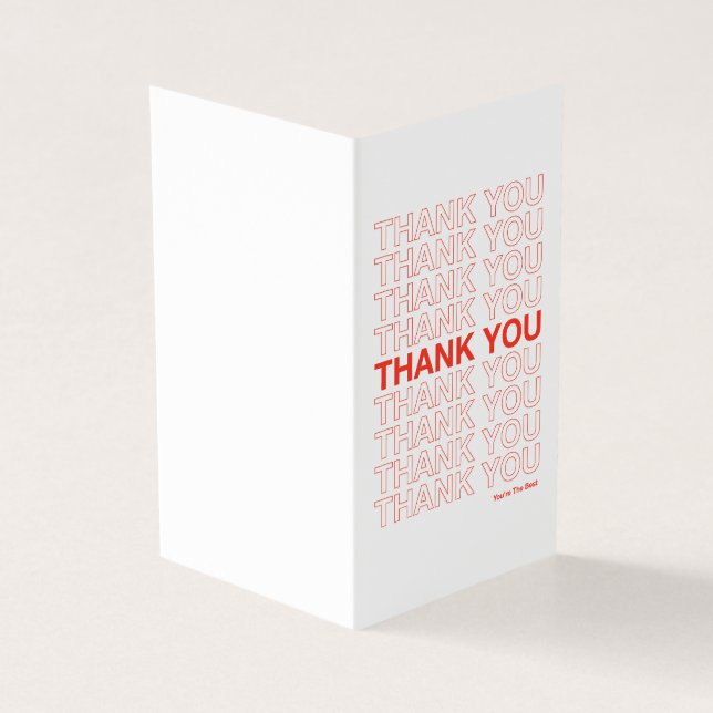 Thank You Bag Thank You Card (Outside)