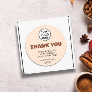 Thank You Bakery Business  Classic Round Sticker
