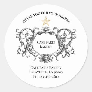 Thank You Bakery Product Vintage Sticker