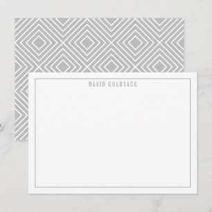 THANK YOU BAR MITZVAH modern simple name pale grey