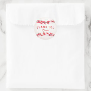 Thank you Baseball Classic Round Sticker