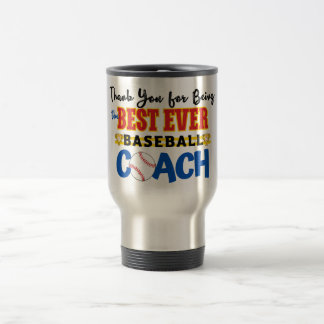 Thank You Baseball Coach Travel Mug