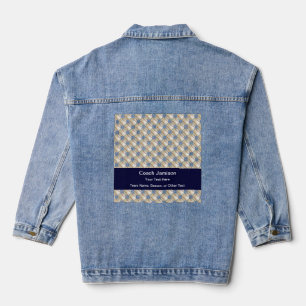 Thank You Baseball Coach Your Text Blue Denim Jacket