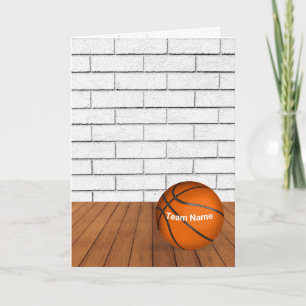 Thank You Basketball Coach Card