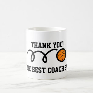 Thank you basketball coach coffee mug