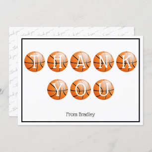 Thank You Basketball Custom Personalised