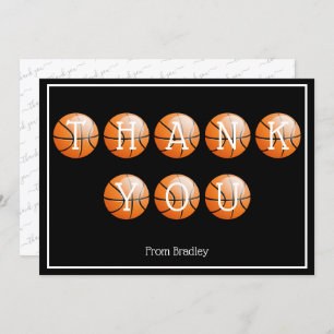 Thank You Basketball Custom Personalised