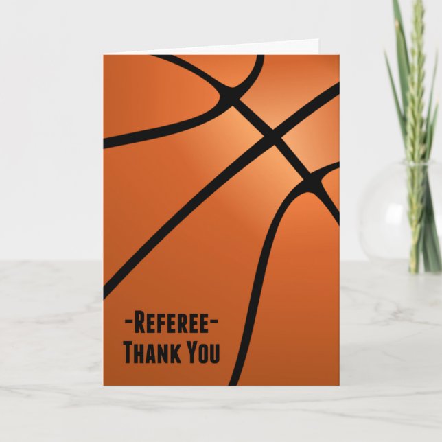 Thank You Basketball Referee for Professionalism (Front)