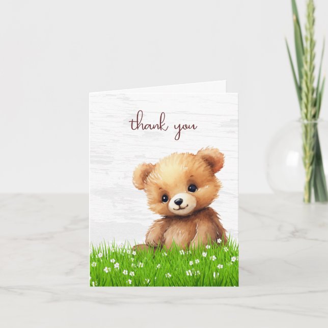 Thank You Bear Cub Card (Front)