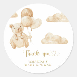Thank you beary much  classic round sticker