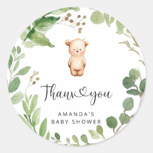 Thank you beary much  classic round sticker