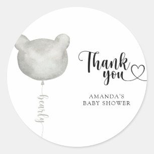 Thank you beary much classic round sticker