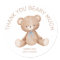 Thank you Beary Much Teddy Bear Boy Baby Shower