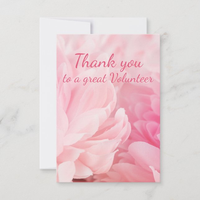 Thank You Beautiful Flower Peony Garden Floral Card (Front)