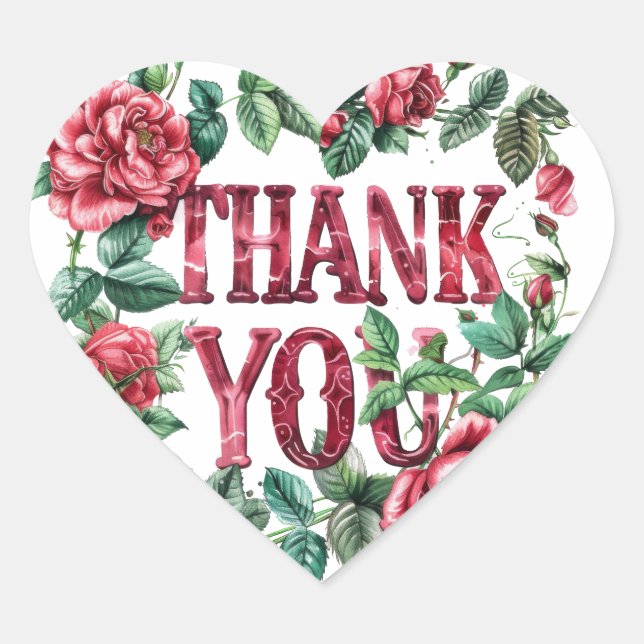 Thank you. Beautiful roses. Sticker (Front)