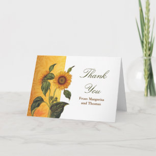 thank you beautiful sunflower cards