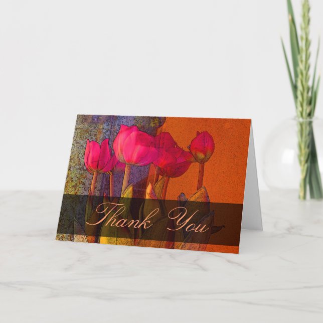 Thank You beautiful tulips Card (Front)