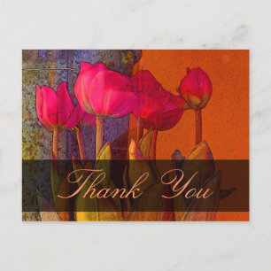 Thank You Beautiful Tulips Postcard