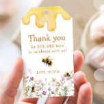 Thank You Bee One Cute Baby Shower Girl Birthday Gift Tags<br><div class="desc">♥ Cute and fun favour tags with a bee theme. Please see the collection for all items we have available.</div>
