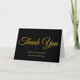 Thank You  Being Part of special day wedding Card