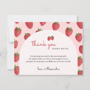 Thank You Berry Much Baby Shower Thank You Cards