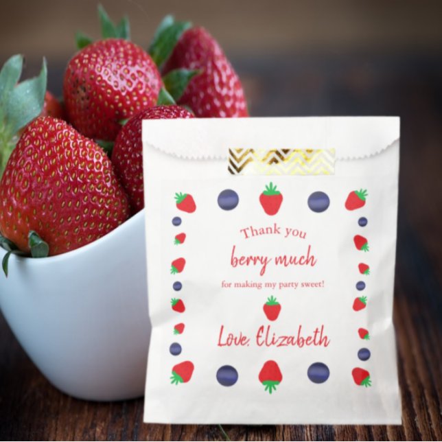 Thank You Berry Much Birthday Thank You Favour Bags (Creator Uploaded)