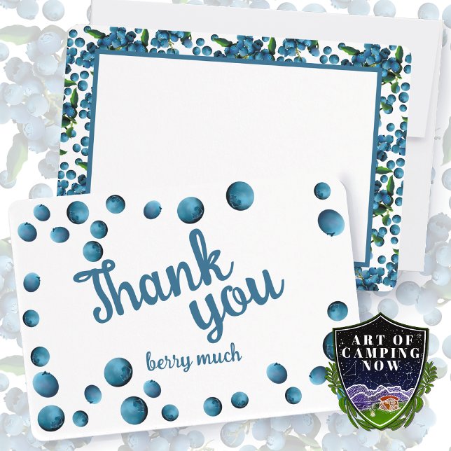 Thank you berry much blueberry thank you notes (Creator Uploaded)
