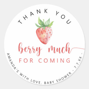 Thank you berry much  classic round sticker