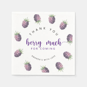Thank you berry much napkin