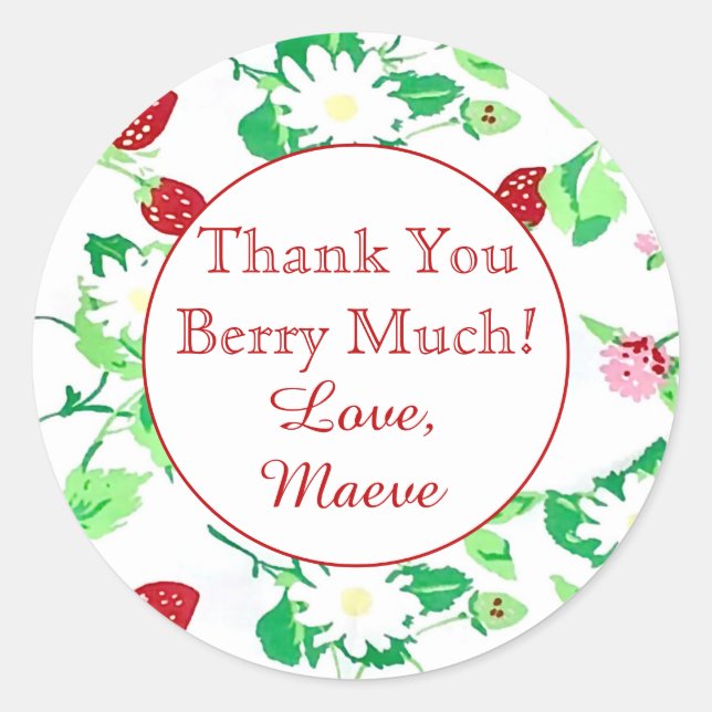 Thank You Berry Much Sticker (Front)