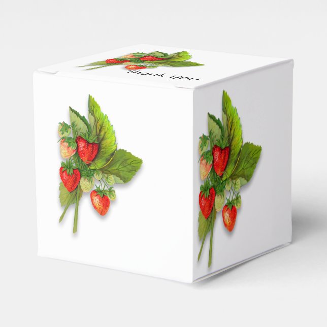 Thank You Berry Much, Strawberries Favour Box (Front Side)