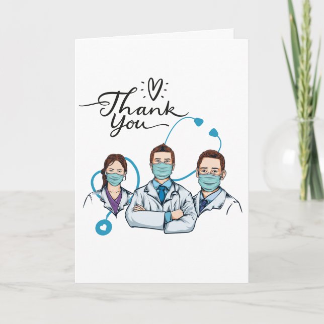 Thank you best doctor medical team appreciation card (Front)