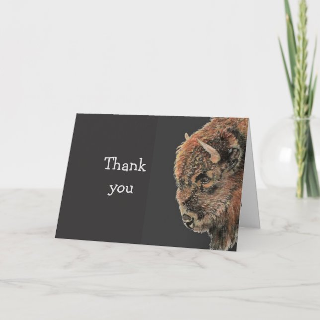 Thank you Best Friend No Bull Buffalo Card (Front)
