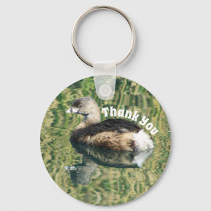 Thank You Bird Water Reflection Photo Appreciation Key Ring