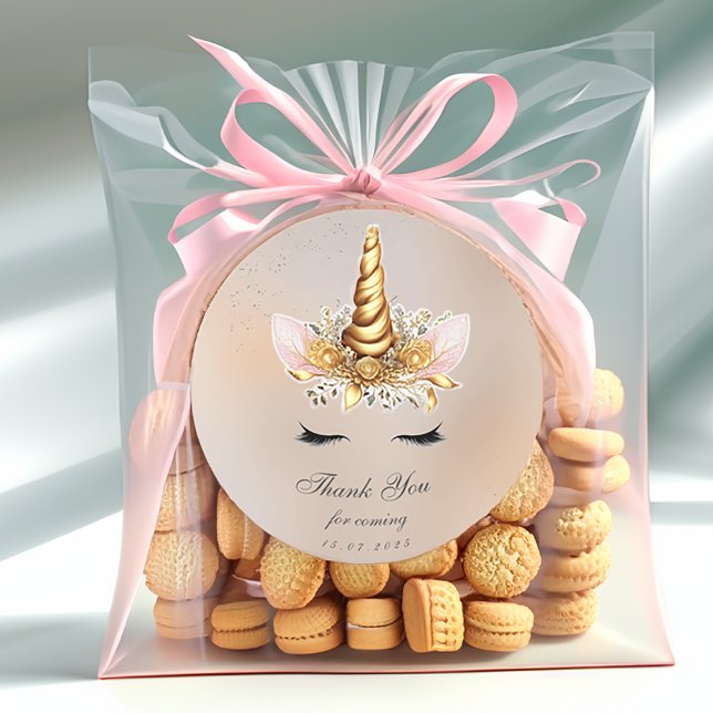 Thank you birthday Classic Round Sticker (Creator Uploaded)