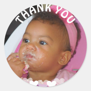 Thank You Birthday Girl Photo Sticker