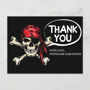thank you birthday party postcard