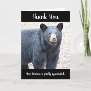 Thank You Black Bear - Blank Card