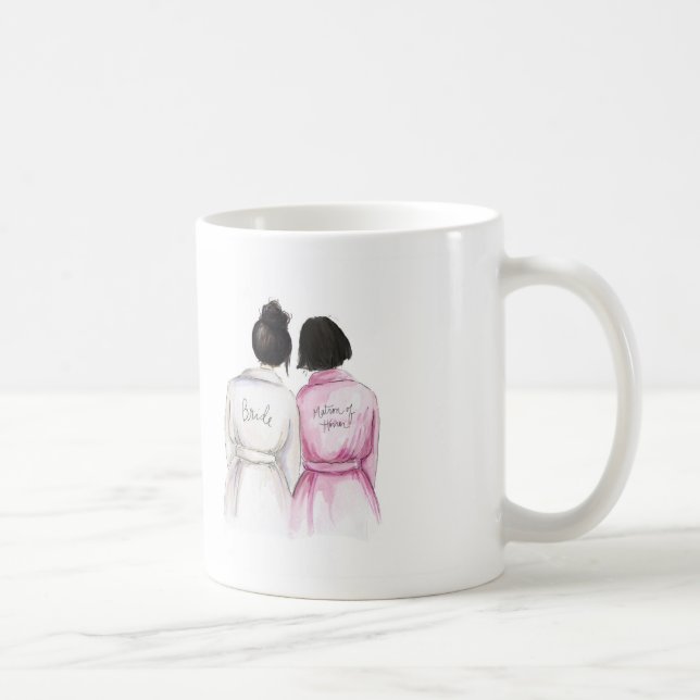 Thank you Black Bun Bride Black Bob Matron Coffee Mug (Right)