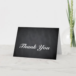 Thank You Blackboard Chalkboard Postcard