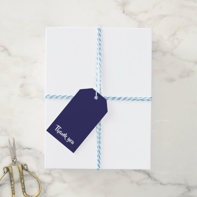 Thank You Blue #26235C Gift Tags (With Twine)
